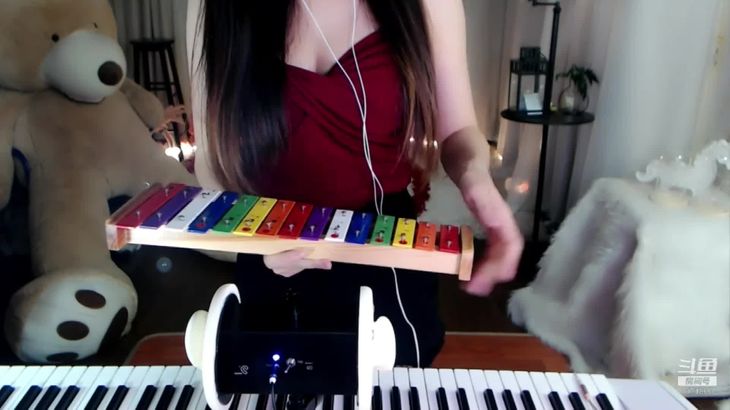 [夏喵娜KINA酱ASMR]卡林巴琴,木琴,钵盂の声