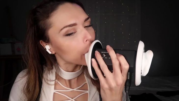 ASMRHeatheredeffect 吃耳朵舔耳和亲吻音